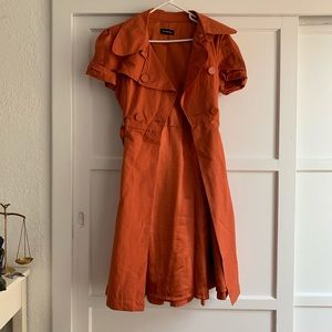 Bebe orange short sleeve coat